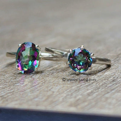 The Juliet- Alexandrite Rings Handmade Handcrafted