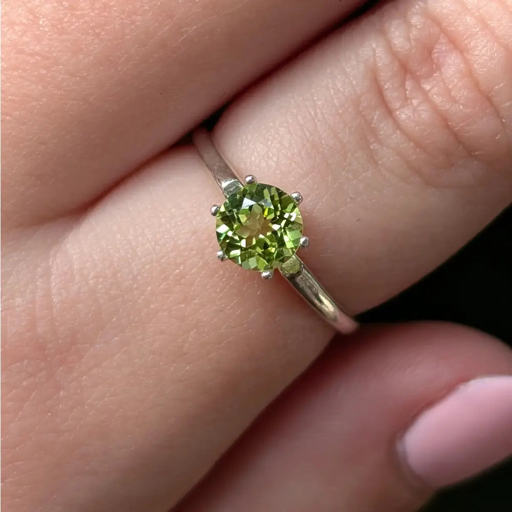 The Juliet - Brilliant Peridot Stone Rings Handmade Handcrafted