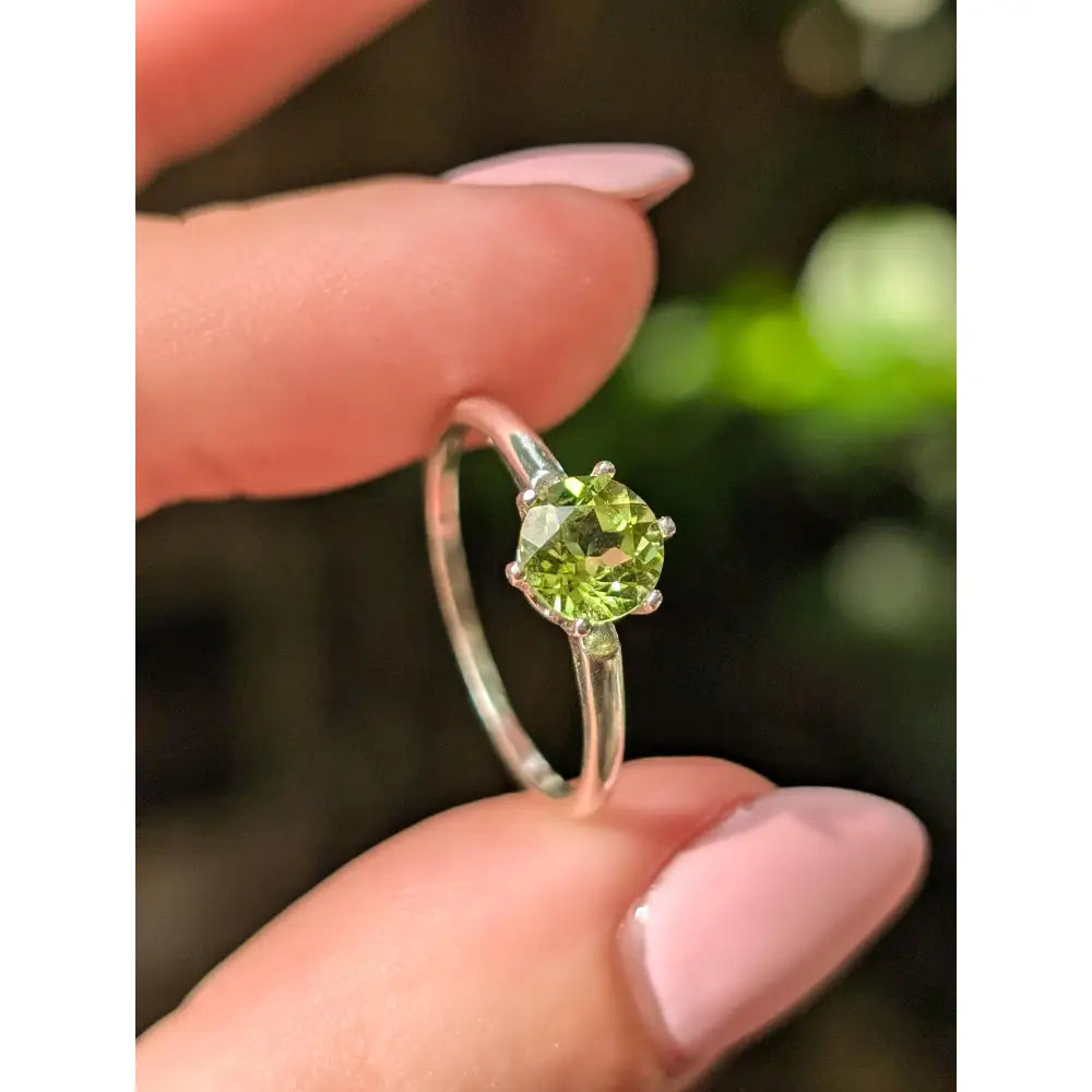 The Juliet - Brilliant Peridot Stone Rings Handmade Handcrafted