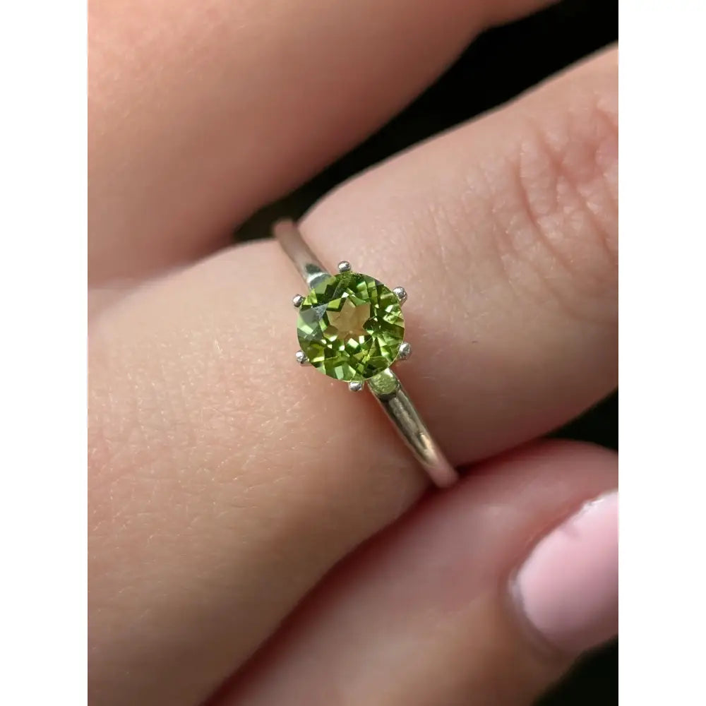 The Juliet - Brilliant Peridot Stone Rings Handmade Handcrafted