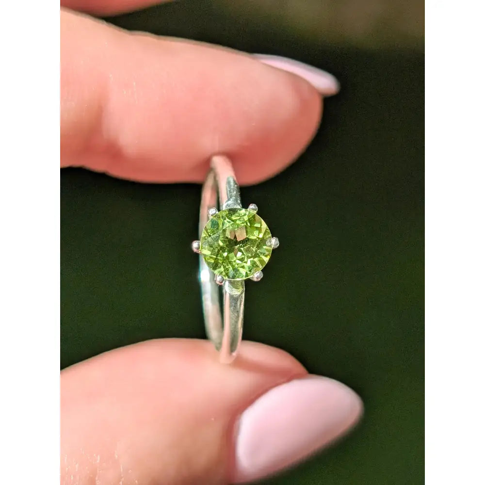 The Juliet - Brilliant Peridot Stone Rings Handmade Handcrafted