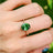 The Juliet- Emerald Rings Handmade Handcrafted