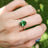 The Juliet- Emerald Rings Handmade Handcrafted