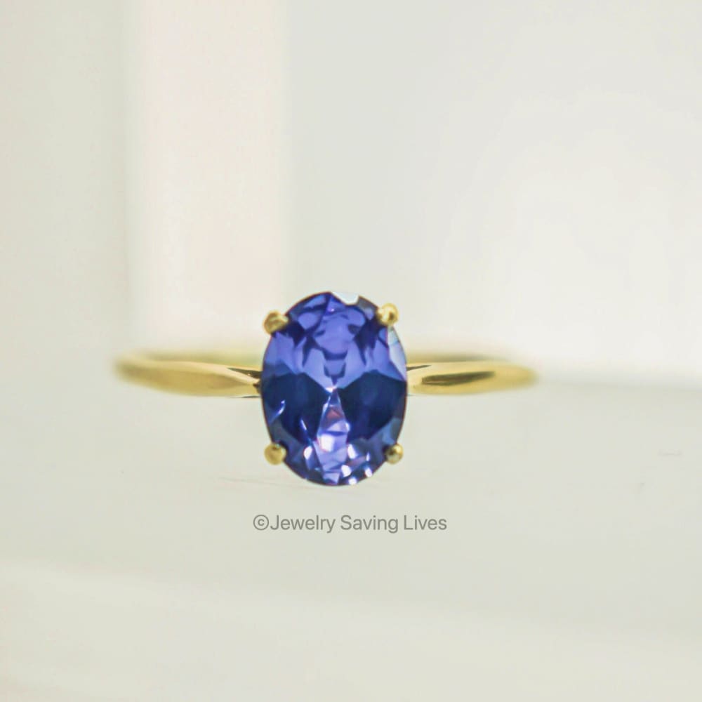 The Juliet - LS Tanzanite Rings Handmade JSL Made in USA