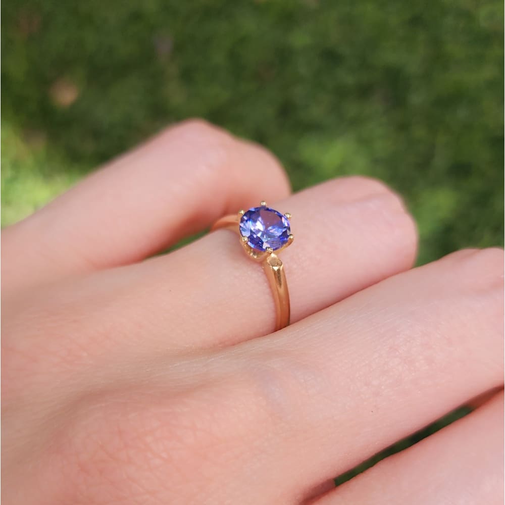 The Juliet- LS Tanzanite Rings Handmade Handcrafted