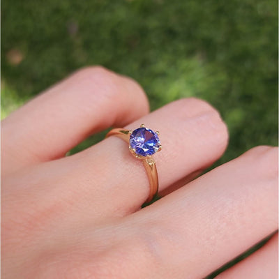 The Juliet- LS Tanzanite Rings Handmade Handcrafted