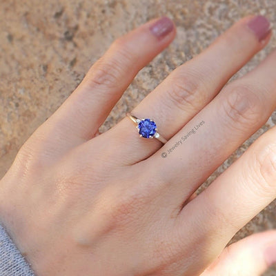 The Juliet- LS Tanzanite Rings Handmade Handcrafted