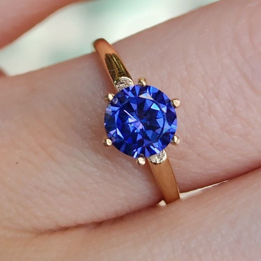 The Juliet- LS Tanzanite Rings Handmade Handcrafted