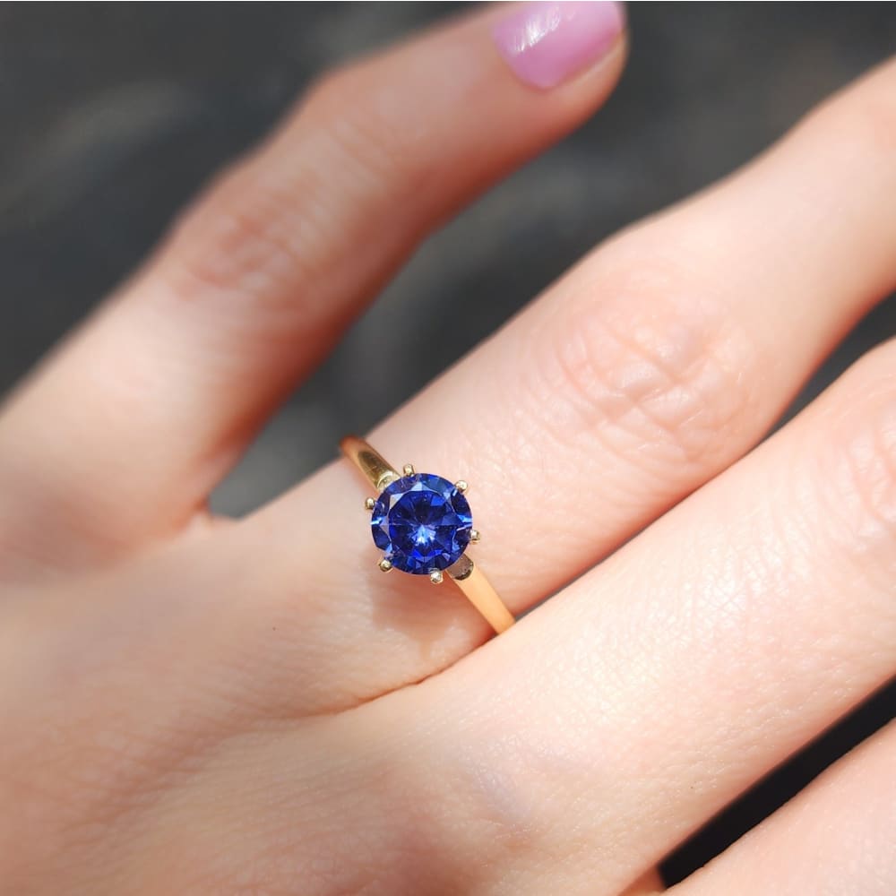 The Juliet- LS Tanzanite Rings Handmade Handcrafted