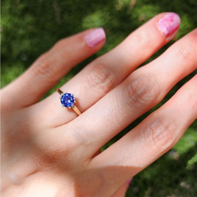 The Juliet- LS Tanzanite Rings Handmade Handcrafted