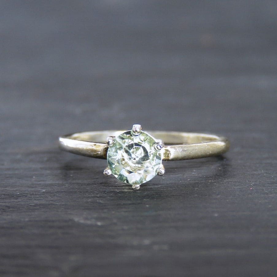 The Juliet - Natural Aquamarine Rings Handmade Handcrafted