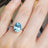 The Juliet - Natural Oval Aquamarine Rings Handmade Handcrafted