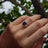 The Juliet - Natural Oval Sapphire Rings Handmade Handcrafted
