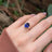 The Juliet - Natural Oval Sapphire Rings Handmade Handcrafted