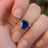 The Juliet - Natural Oval Sapphire Rings Handmade Handcrafted