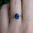The Juliet - Natural Oval Sapphire Rings Handmade Handcrafted