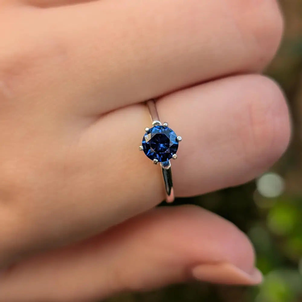 The Juliet- Natural Sapphire Rings Handmade Handcrafted