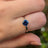 The Juliet- Natural Sapphire Rings Handmade Handcrafted