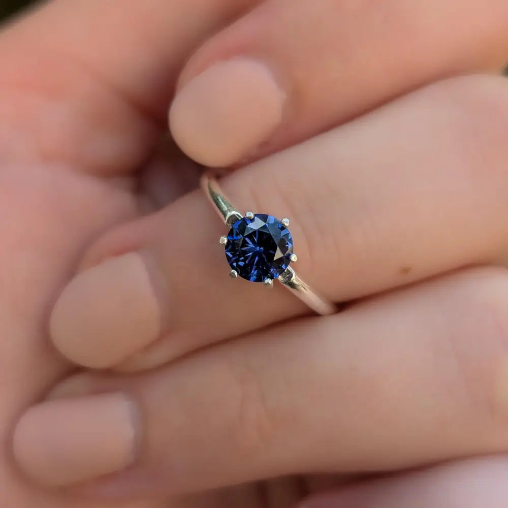 The Juliet- Natural Sapphire Rings Handmade Handcrafted