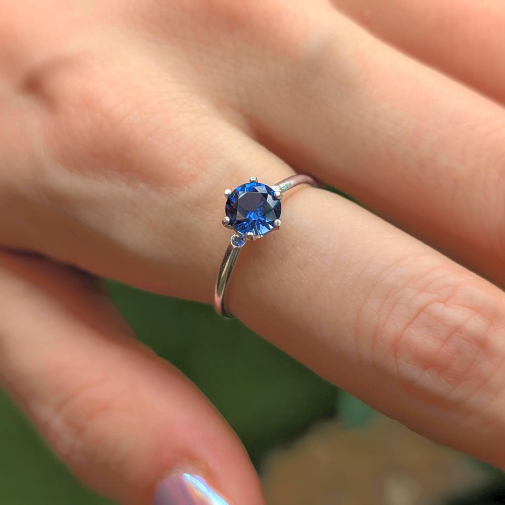 The Juliet- Natural Sapphire Rings Handmade Handcrafted