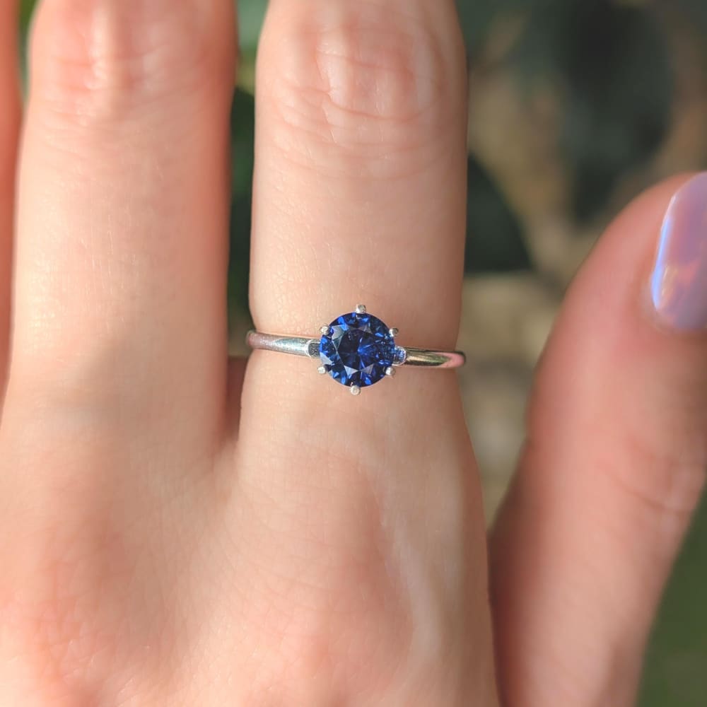 The Juliet- Natural Sapphire Rings Handmade Handcrafted