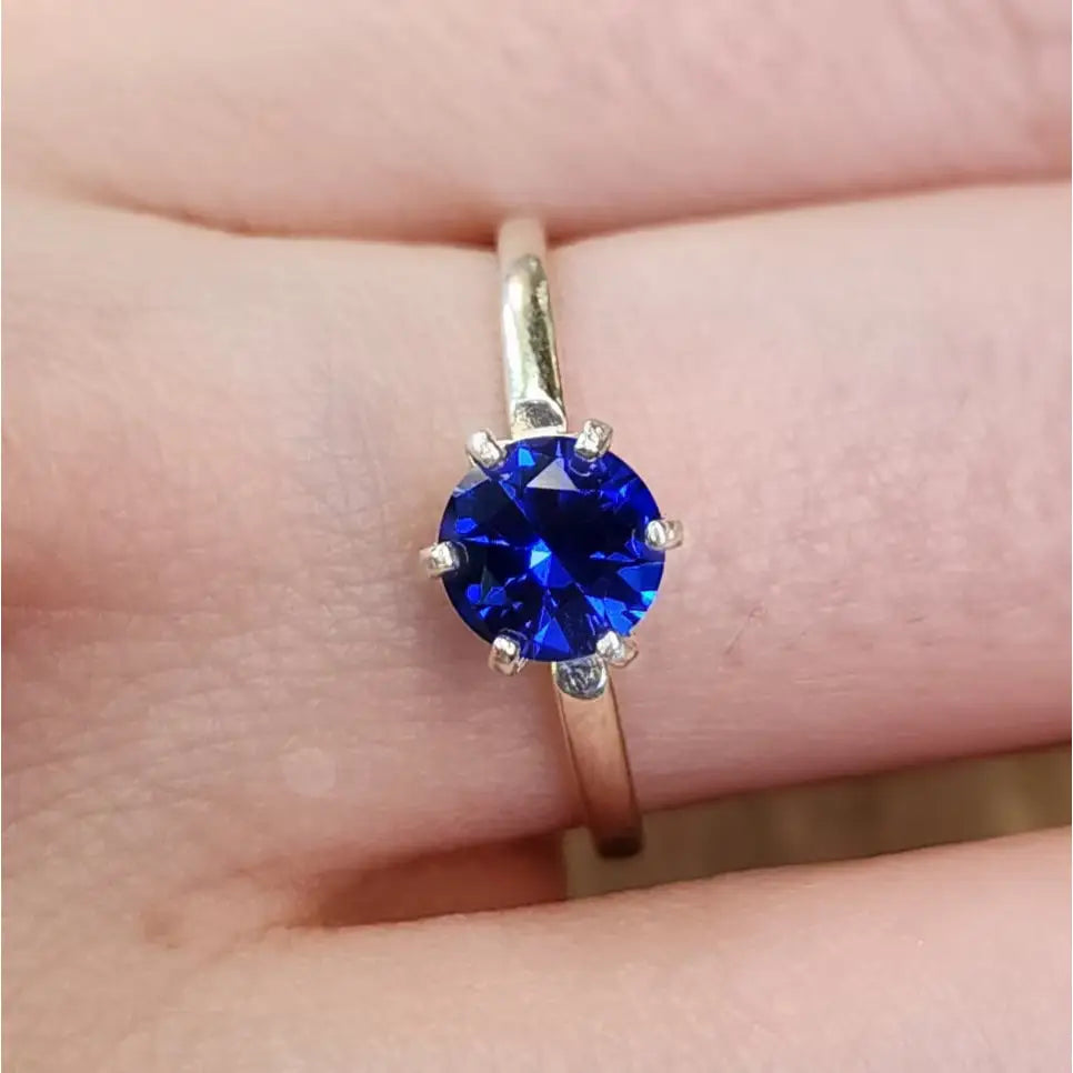 The Juliet- Natural Sapphire Rings Handmade Handcrafted
