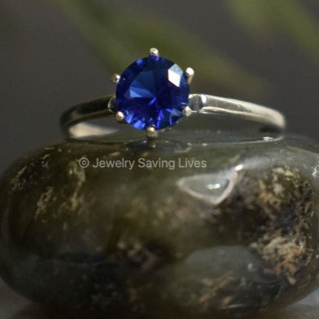 The Juliet- Natural Sapphire Rings Handmade Handcrafted