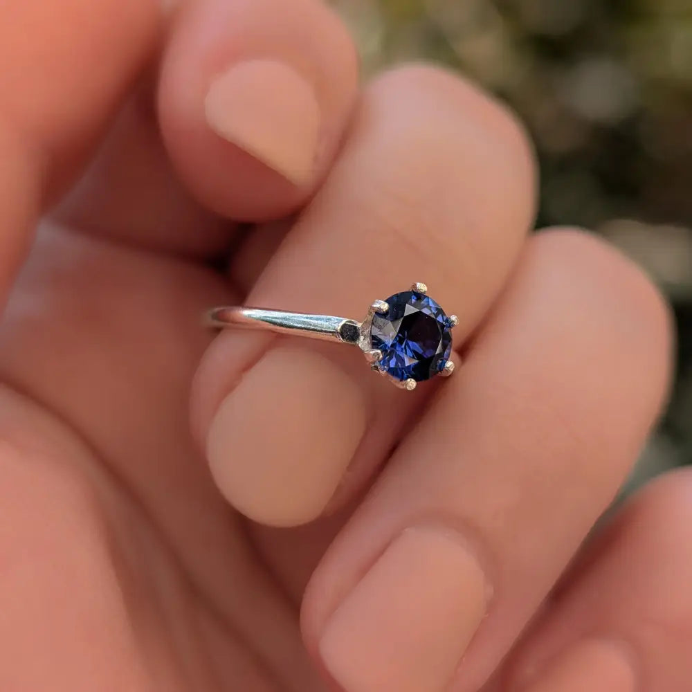 The Juliet- Natural Sapphire Rings Handmade Handcrafted