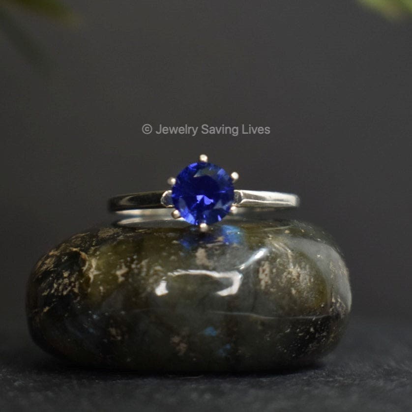 The Juliet- Natural Sapphire Rings Handmade Handcrafted