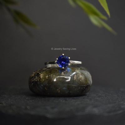 The Juliet- Natural Sapphire Rings Handmade Handcrafted