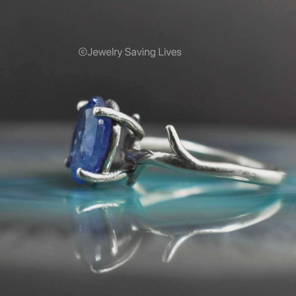 The Juliet - Natural Tanzanite Rings Handmade JSL Made in USA