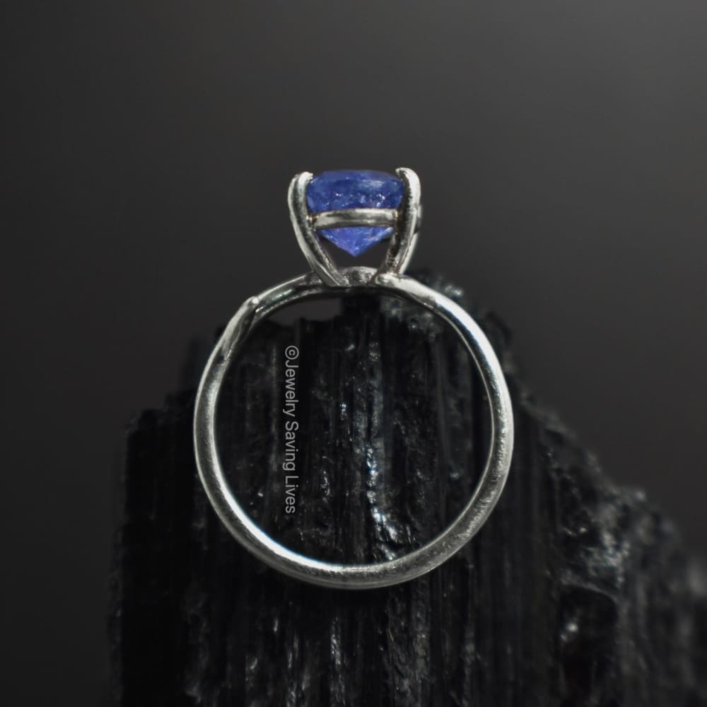 The Juliet - Natural Tanzanite Rings Handmade JSL Made in USA