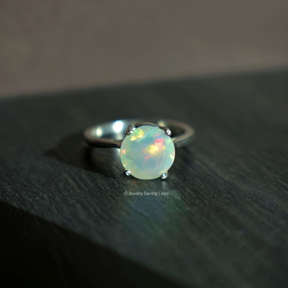 The Juliet - Natural Welo Opal Rings Handmade Handcrafted