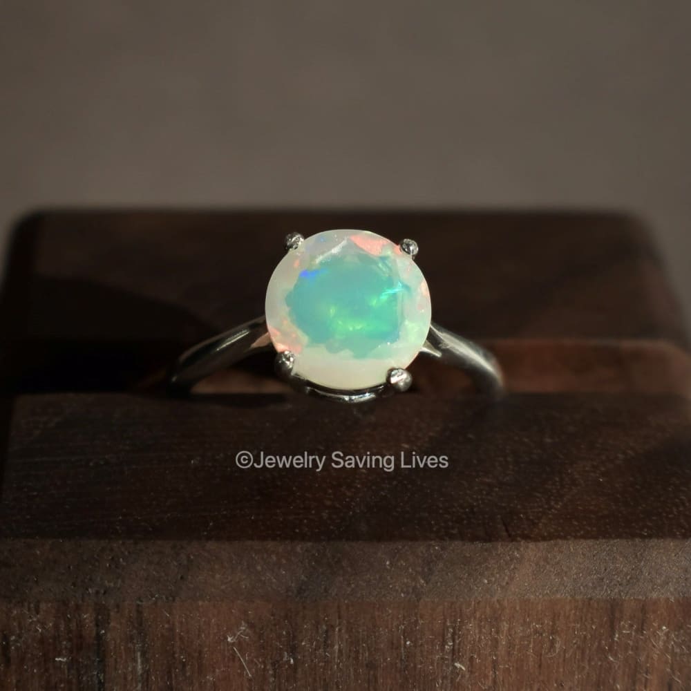 The Juliet - Natural Welo Opal Rings Handmade Handcrafted
