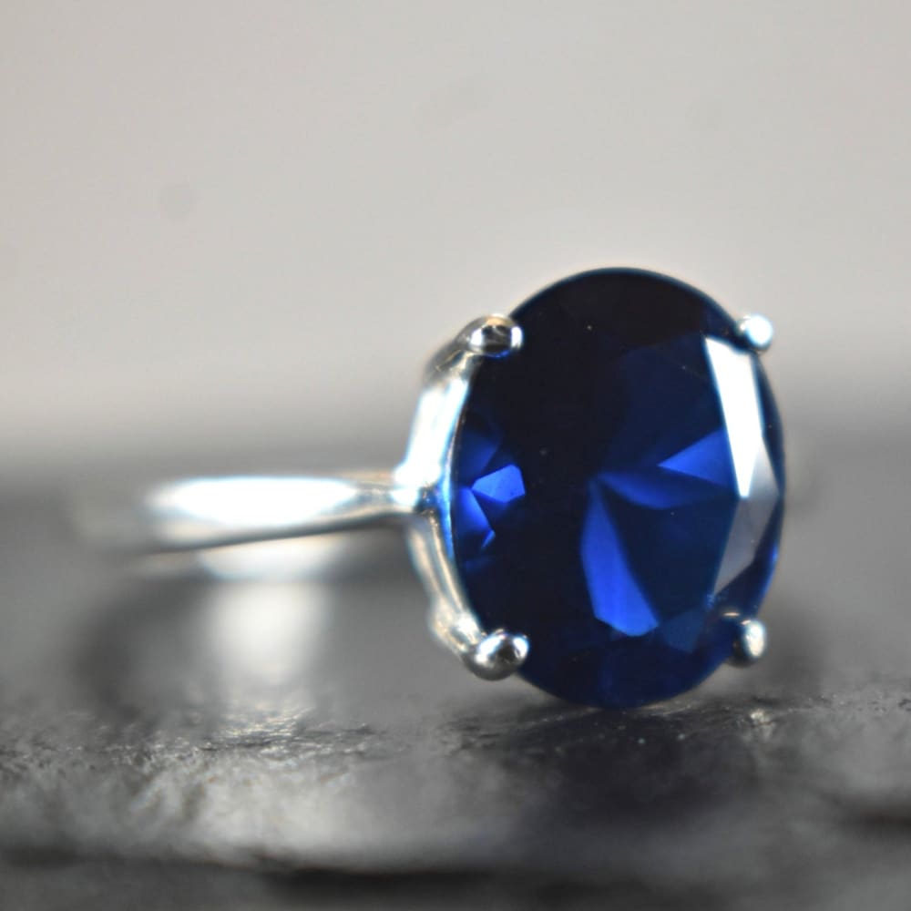 The Juliet- Sapphire Rings Handmade Handcrafted