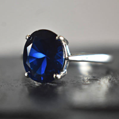 The Juliet- Sapphire Rings Handmade Handcrafted