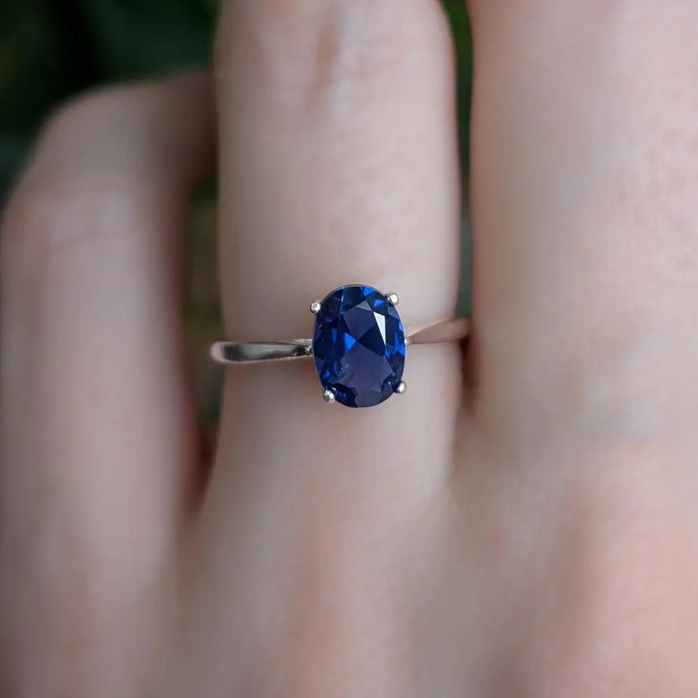 The Juliet- Sapphire Rings Handmade Handcrafted