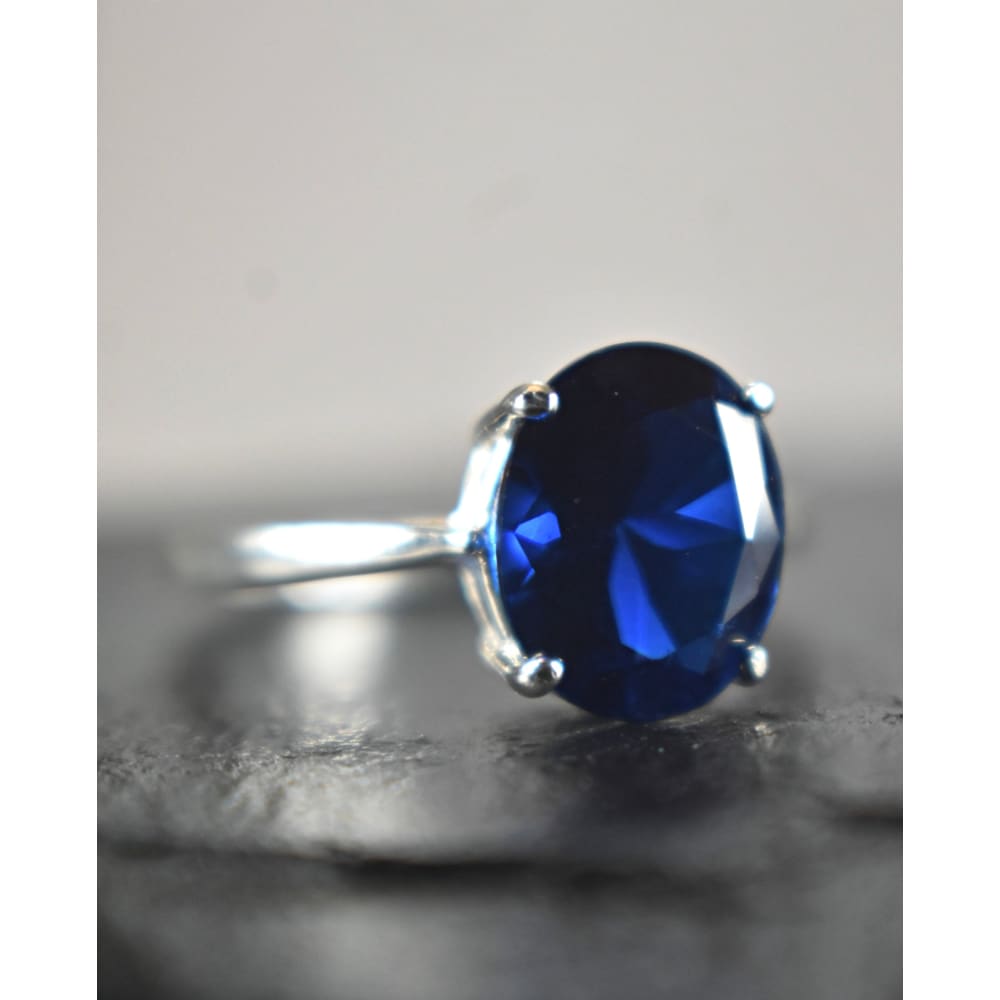 The Juliet- Sapphire Rings Handmade Handcrafted