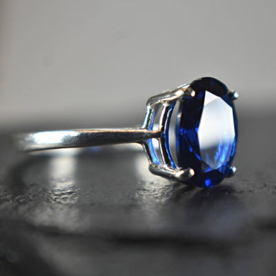 The Juliet- Sapphire Rings Handmade Handcrafted