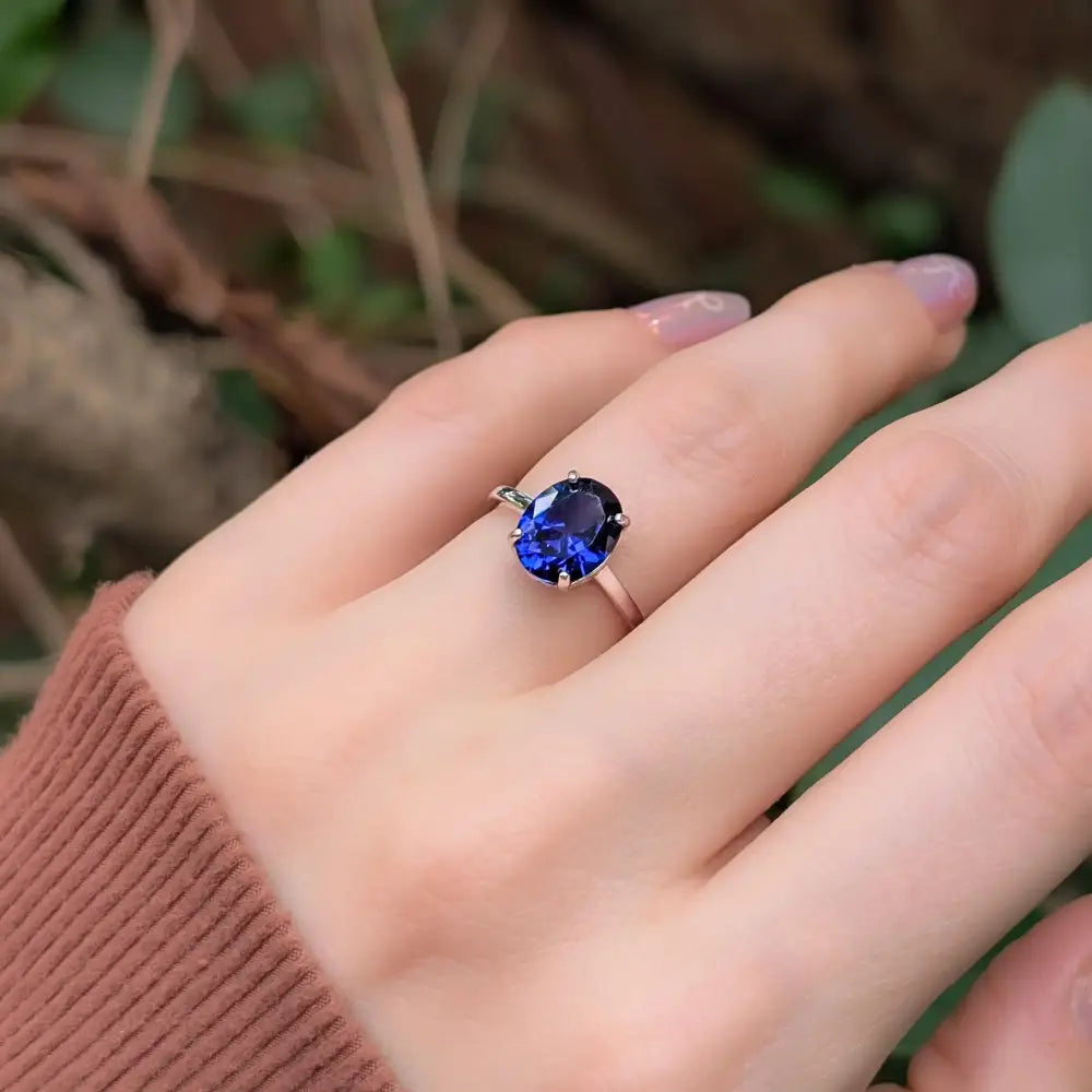 The Juliet- Sapphire Rings Handmade Handcrafted