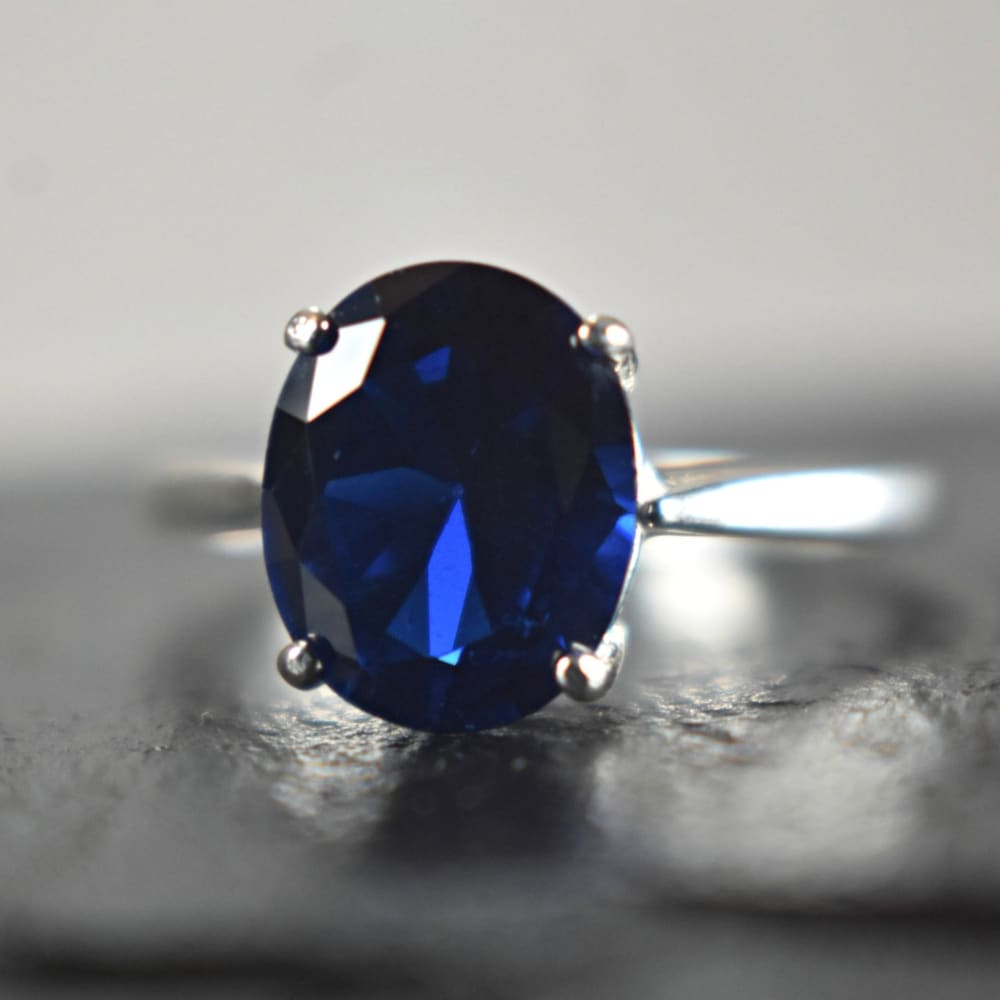 The Juliet- Sapphire Rings Handmade Handcrafted