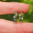 The Legacy Earrings - Alexandrite Hoops Earrings Handmade Handcrafted