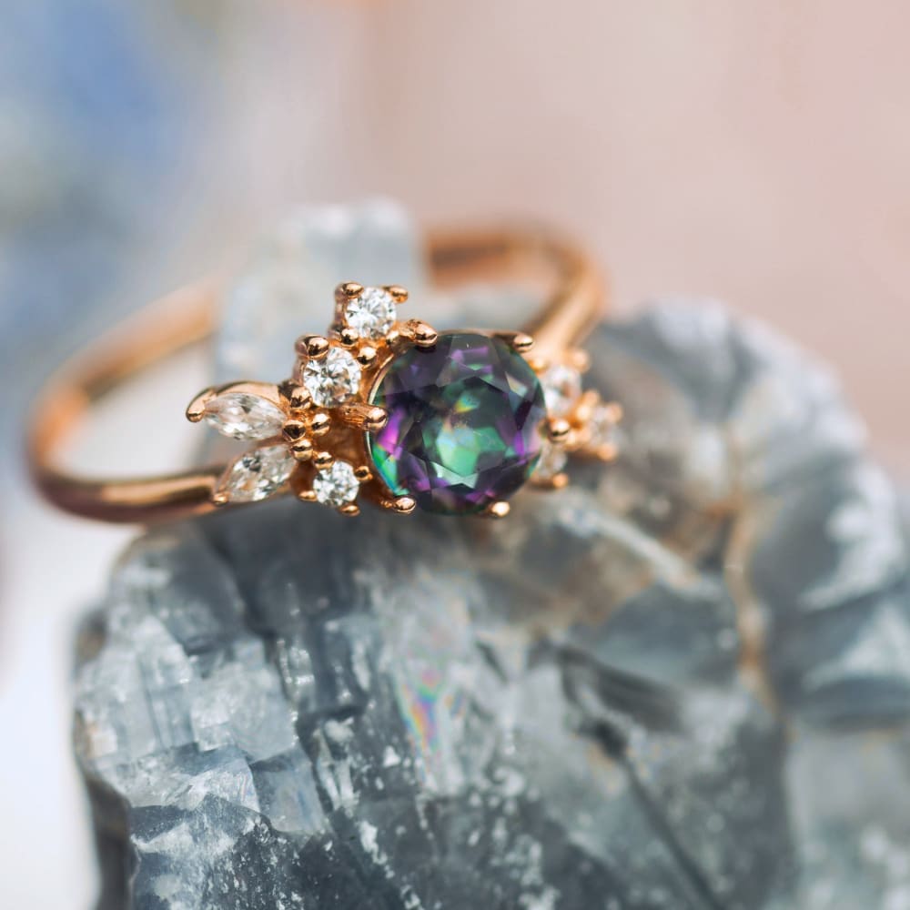 The Heirloom - Alexandrite Cluster Ring Rings Handmade Handcrafted