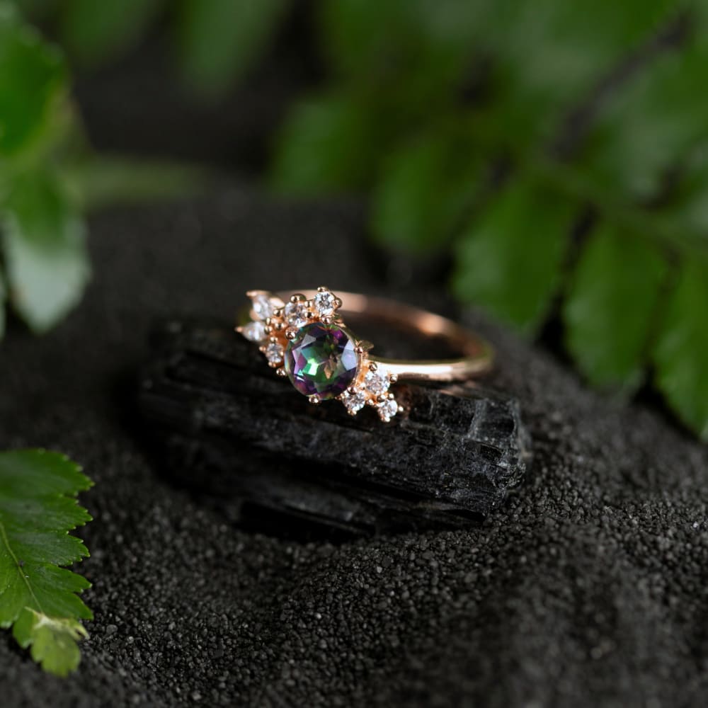 The Heirloom - Alexandrite Cluster Ring Rings Handmade Handcrafted