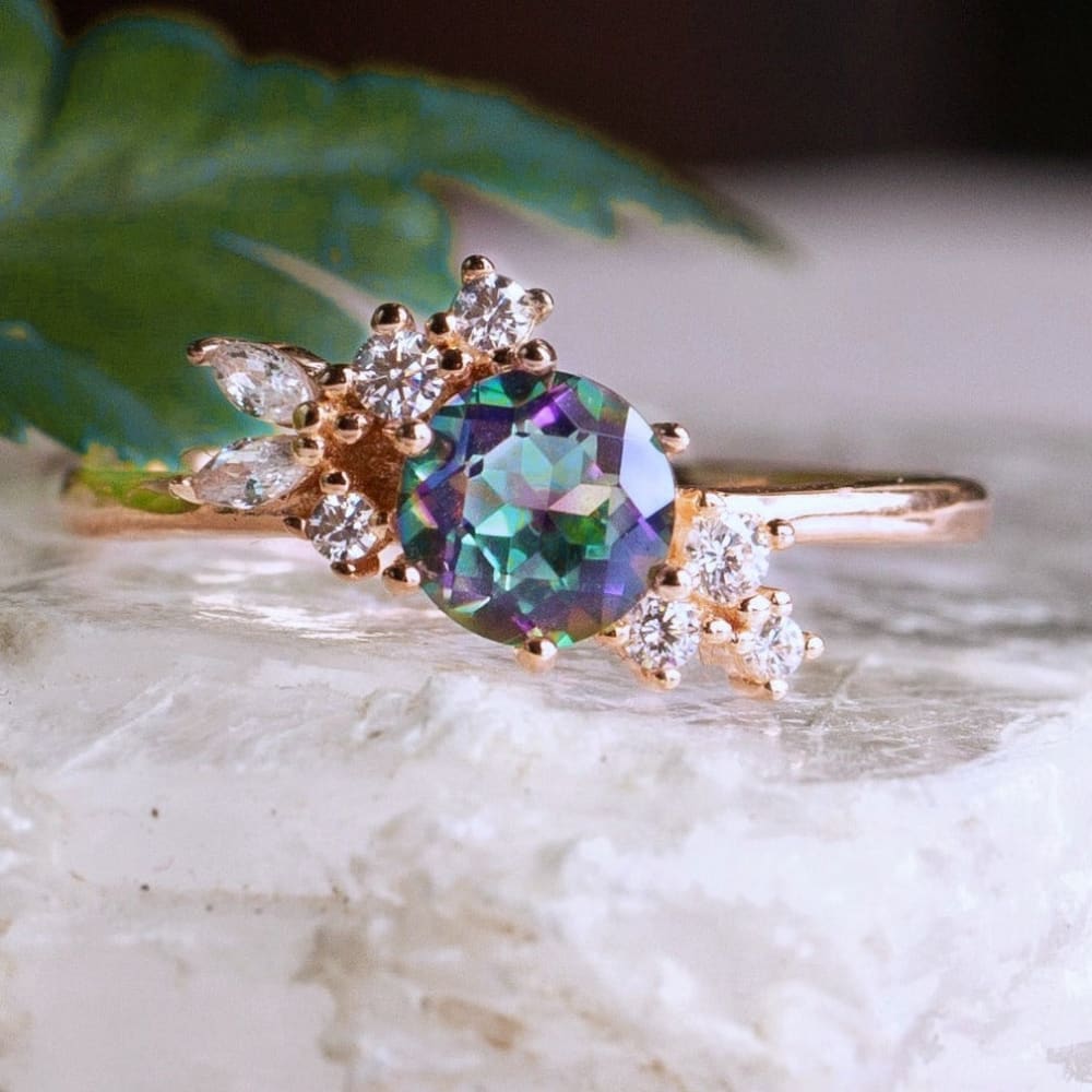 The Legacy - Alexandrite Cluster Ring Rings Handmade Handcrafted