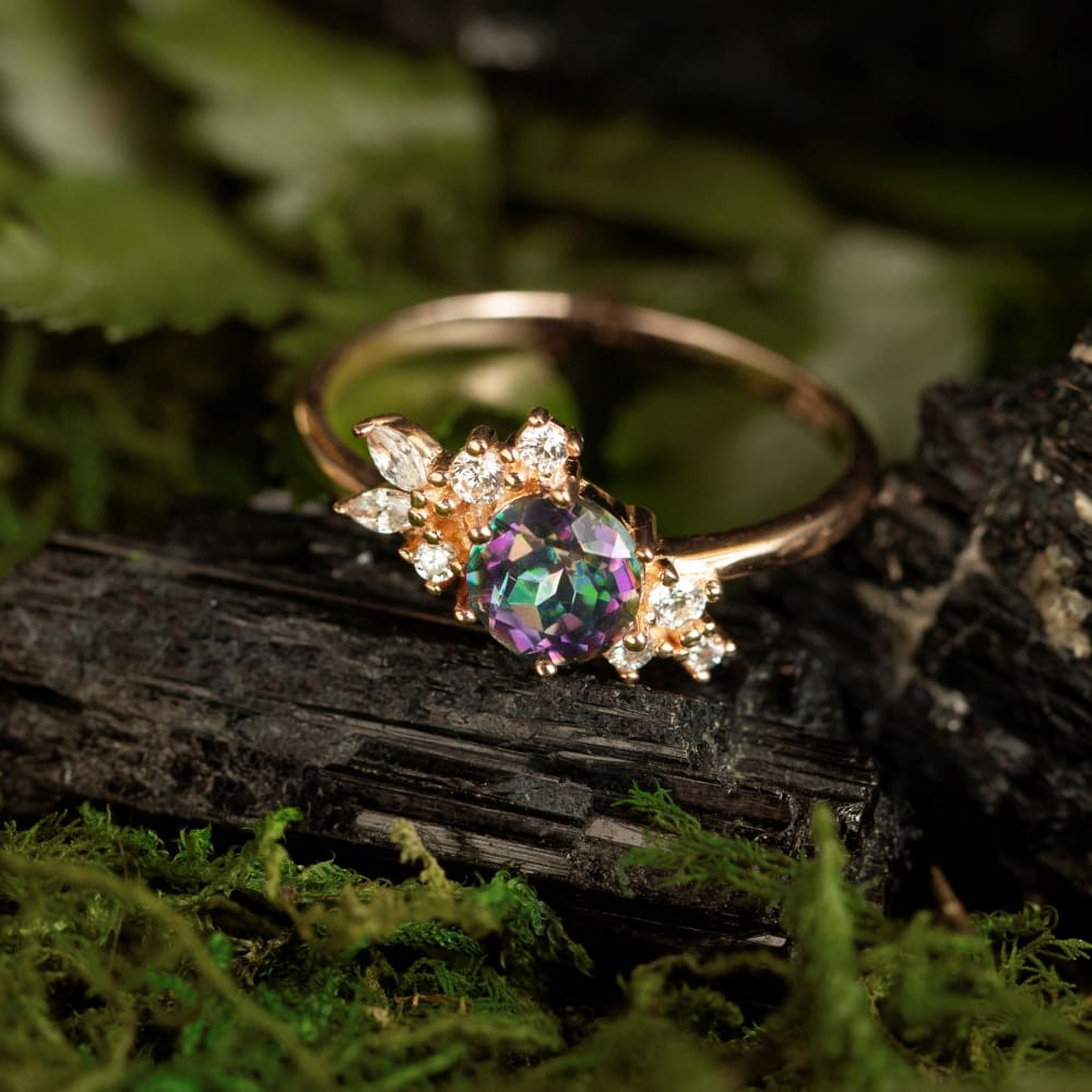 The Heirloom - Alexandrite Cluster Ring Rings Handmade Handcrafted
