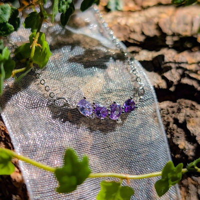The Legacy Necklace - Amethyst Necklaces Handmade Handcrafted