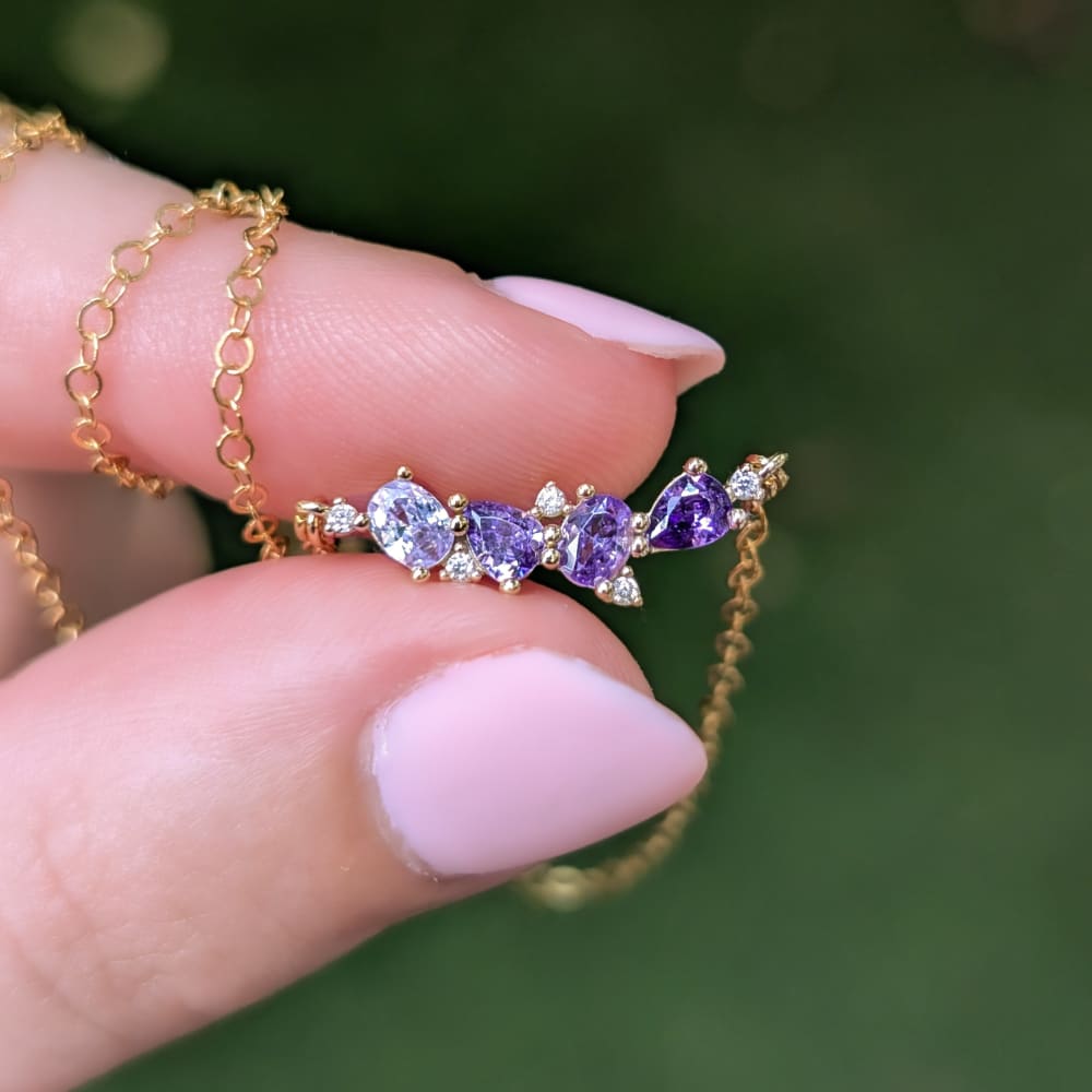 The Legacy Necklace - Amethyst Necklaces Handmade Handcrafted