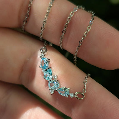 The Legacy Necklace - Aquamarine Necklaces Handmade Handcrafted