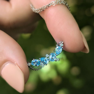 The Legacy Necklace - Aquamarine Necklaces Handmade Handcrafted